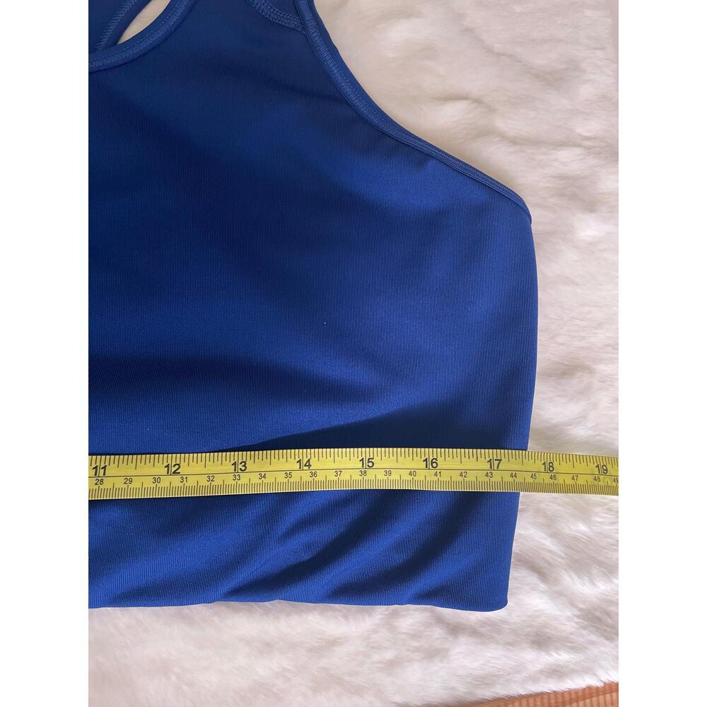 Nike Plus Size Royal Blue Swoosh Medium Support Racerback Sports Bra Size 2X - Picture 4 of 5